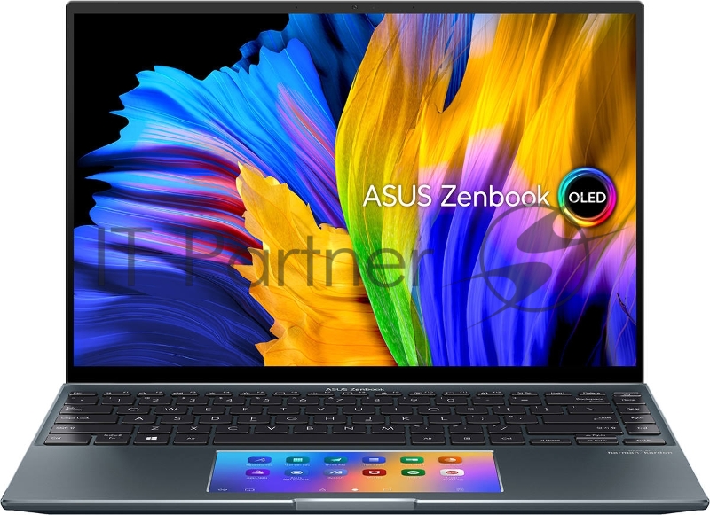 Ноутбук ASUS UX5400EA Intel i5-1135G7/8Gb/512Gb SSD/14,0 2.8K Glossy/Wi-Fi/Win11 Pine Grey + Sleeve + Stylus + USB-A to RJ45 gigabit ethernet adapter