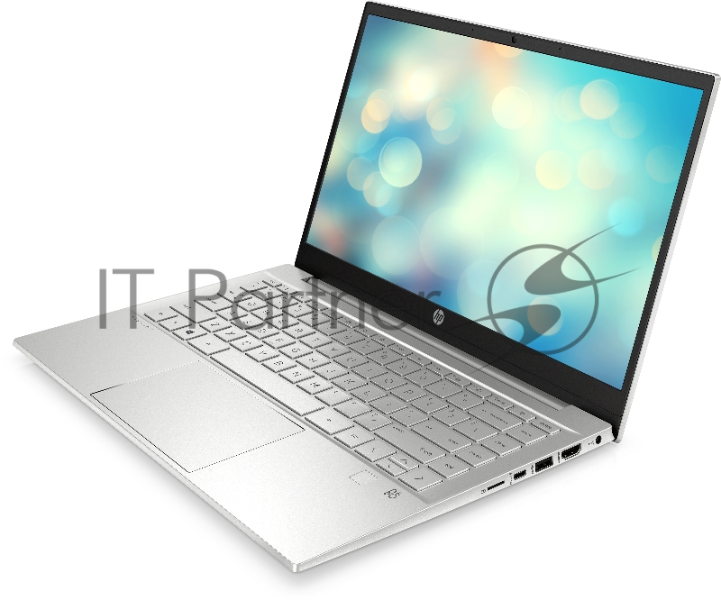 Ноутбук HP Pavilion 14-dv0064ur 14(1920x1080 IPS)/Intel Core i5 1135G7(2.4Ghz)/8192Mb/512PCISS Iris Xe/Cam/BT/WiFi/43WHr/war 1y/Natural silver /FreeDOS + fingerprint