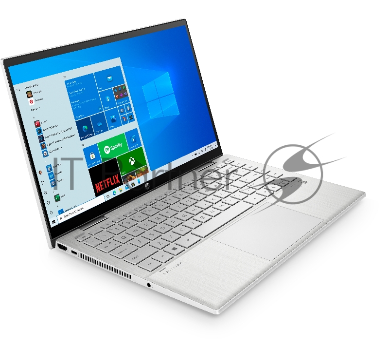 Ноутбук HP Pavilion 14x360 14-dy0007ur 14(1920x1080 IPS)/Touch/Intel Core i3 1125G4(2Ghz)/8192Mb/512PCISSDG UHD Graphics - UMA/Cam/WiFi/43WHr/war 1y/Natural silver /WinHome + fingerprint