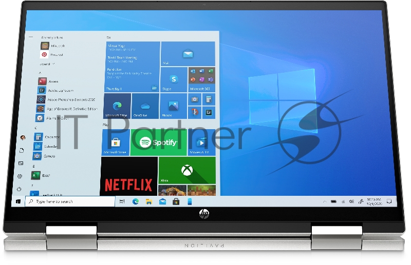Ноутбук HP Pavilion 14x360 14-dy0011ur 14(1920x1080 IPS)/Touch/Intel Core i7 1165G7(2.8Ghz)/16384Mb/512PCIS Iris Xe/Cam/WiFi/43WHr/war 1y/Natural silver /WinHome + fingerprint