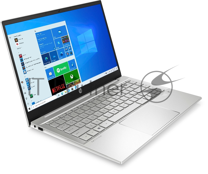 Ноутбук HP Pavilion 14-ec0035ur 14(1920x1080 IPS)/AMD Ryzen 5 5500U(2.1Ghz)/16384Mb/512PCISS MX450(2048Mb)/Cam/BT/WiFi/43WH 1y/Natural silver /WinHome + fingerprint