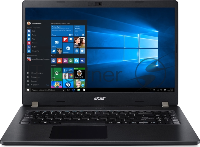 Ноутбук Acer TravelMate P2 TMP215-52-35RG Core i3 10110U/8Gb/SSD256Gb/Intel UHD Graphics 620/15.6/FHD (1920x1080)/Windows 10 Professional/black/WiFi/BT/Cam