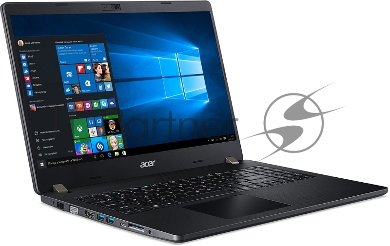 Ноутбук Acer TravelMate P2 TMP215-52-35RG Core i3 10110U/8Gb/SSD256Gb/Intel UHD Graphics 620/15.6/FHD (1920x1080)/Windows 10 Professional/black/WiFi/BT/Cam