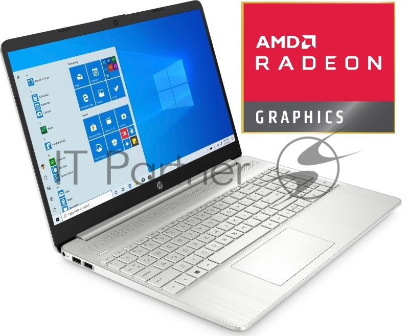 Ноутбук 15.6 IPS FHD HP 15s-eq2022ur silver (AMD Ryzen 5 5500U/8Gb/512Gb SSD/noDVD/VGA int/DOS) (3B2U6EA)