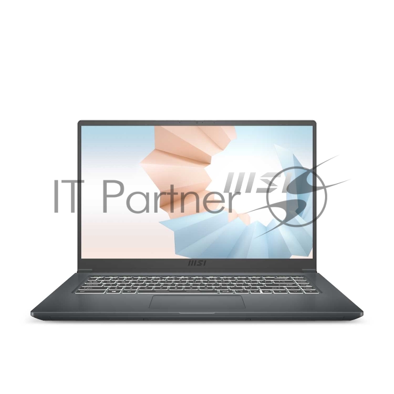Ноутбук MSI Modern 15 A11SBU-659XRU TigerLake i5-1135G7/8GB/512GB SSD/noODD/15.6 FHD,60Hz IPS/MX450, GDDR5 2GB/WiFi+BT/Dos/Carbon Grey