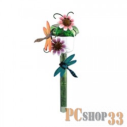 СТАРТ Садовые светильники СТАРТ (4670012290056) Светильник универсальный - стрекоза на ножке, 3 В. 1 цветной светодиод. { Комбинированная расцветка} САД 1LED лето стрекоза