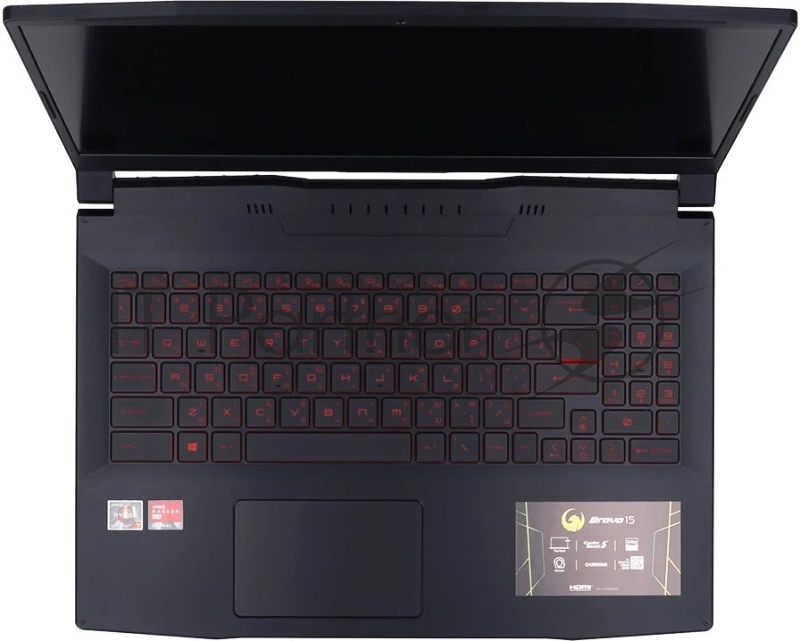 Ноутбук MSI Bravo 15 B5DD-220RU Ryzen 7 5800H 16Gb SSD512Gb AMD Radeon Rx 5500M 4Gb 15.6 IPS FHD (1920x1080) Windows 10 (upd to Win11) black WiFi BT Cam