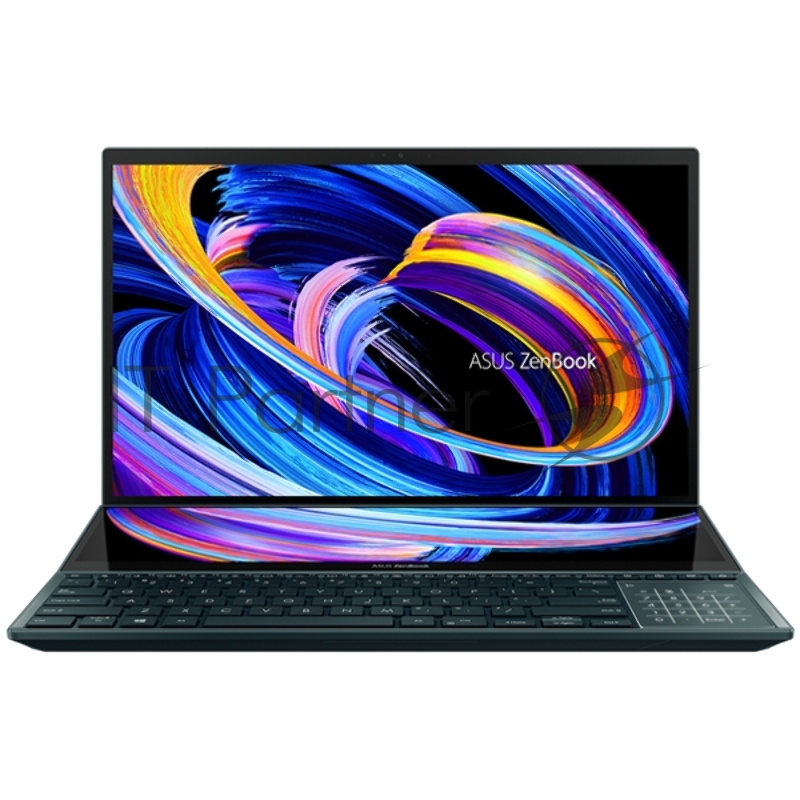 Ноутбук ASUS UX582LR-H2004T Touch +Plamrest+Sleeve+Stylus+Stand 15.6 (3840x2160 OLED)/Touch/Intel Core i7 10870H(2.2Ghz)/16384Mb/1024PCI GeForce RTX3070(8192Mb)/Cam/BT/WiFi/2. Blue/W10 + Support NumberPad/ScreenPad