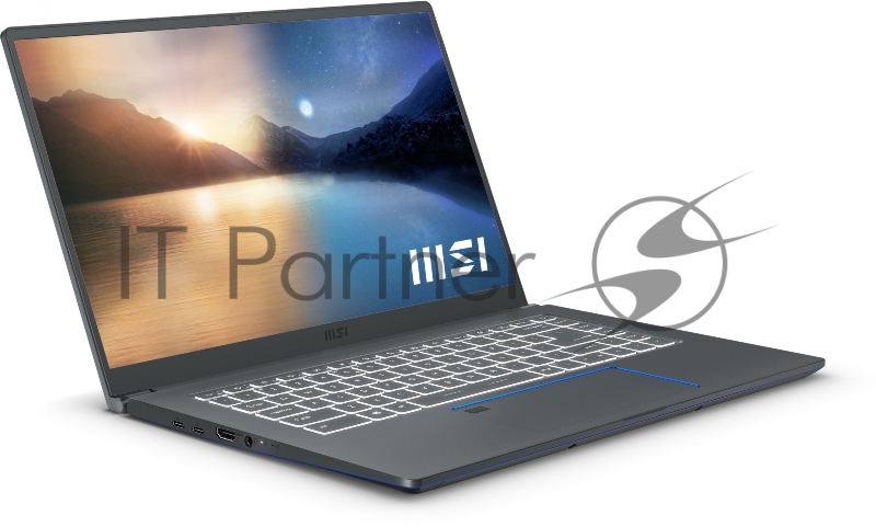 Ноутбук MSI Prestige 15 A11UC-070RU Core i5 1155G7 16Gb SSD512Gb NVIDIA GeForce RTX 3050 4Gb 15.6 IPS FHD (1920x1080) Windows 10 grey WiFi BT Cam