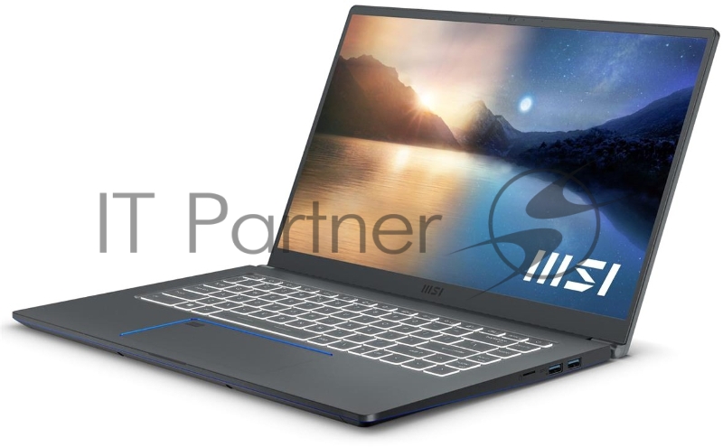 Ноутбук MSI Prestige 15 A11UC-070RU Core i5 1155G7 16Gb SSD512Gb NVIDIA GeForce RTX 3050 4Gb 15.6 IPS FHD (1920x1080) Windows 10 grey WiFi BT Cam