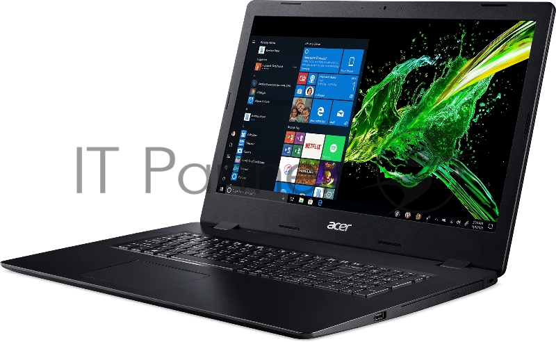 Ноутбук Acer Aspire 3 A317-52-597B Core i5 1035G1/8Gb/SSD256Gb/DVD-RW/Int UHD Graphics/17.3/IPS/FHD (1920x1080)/Windows 10 Professional/black/WiFi/BT/Cam