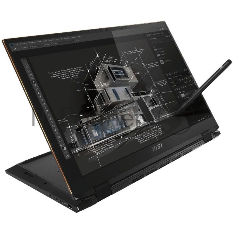 Ноутбук MSI Summit E16 Flip A11UCT-091RU 16(2560x1600 IPS)/Touch/Intel Core i5 1155G7(2.5Ghz)/16384Mb/512PCIS GeForce RTX3050(4096Mb)/Cam/BT/WiFi/war 2y/2kg/Ink Black/W10Pro