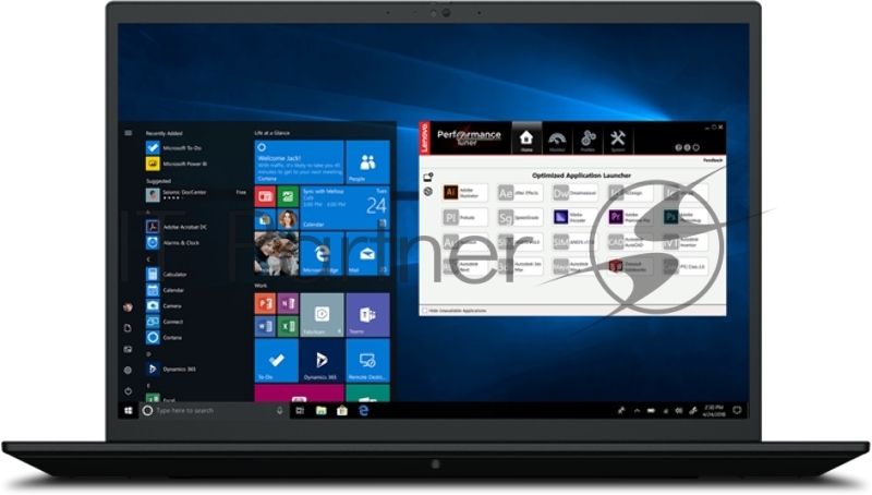 Ноутбук Lenovo ThinkPad P1 Gen 4 Core i7 11850H 32Gb SSD1Tb NVIDIA RTX A4000 MAX-Q 8Gb 16 IPS WQUXGA (3840x2400) Windows 10 Professional black Cam