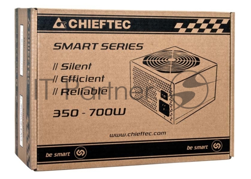 Блок питания Chieftec 500W RTL GPS-500A8 {ATX-12V V.2.3 PSU with 12 cm fan, Active PFC, fficiency >80% with power cord 230V only}