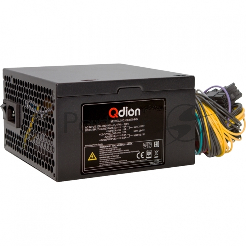 Блок питания FSP ATX 500W Q-DION QD500 (20+4pin) 120mm fan 5xSATA