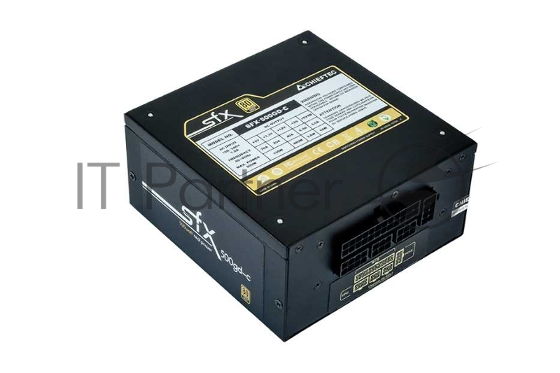 Блок питания Chieftec 500W Retail SFX-500GD-C SFX v2.3/EPS, 80+ GOLD, КПД >90%, 2x PCI-E (6+2-Pin), 4x SATA, 2x MOLEX, Fan 8cm