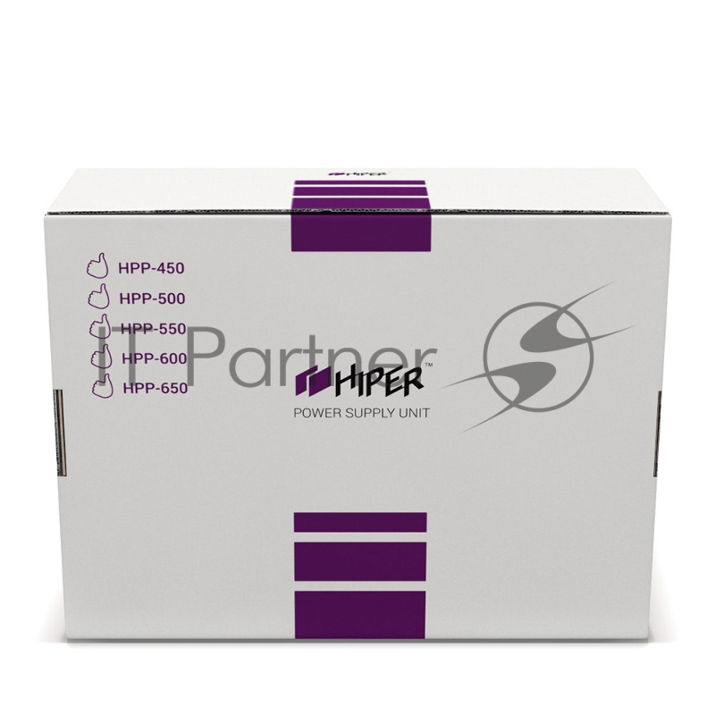 Блок питания HIPER HPP-500 (ATX 2.31, 500W, Active PFC, 120mm fan, черный) BOX