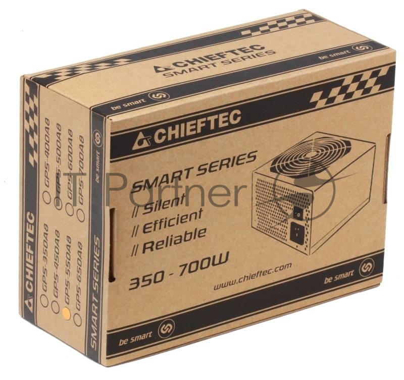 Блок питания Chieftec 550W RTL GPS-550A8 {ATX-12V V.2.3 PSU with 12 cm fan, Active PFC, fficiency >80% with power cord 230V only}