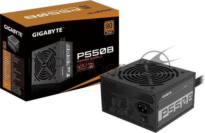 Блок питания Gigabyte ATX 550W GP-P550B 80+ bronze (24+4+4pin) APFC 120mm fan 6xSATA RTL