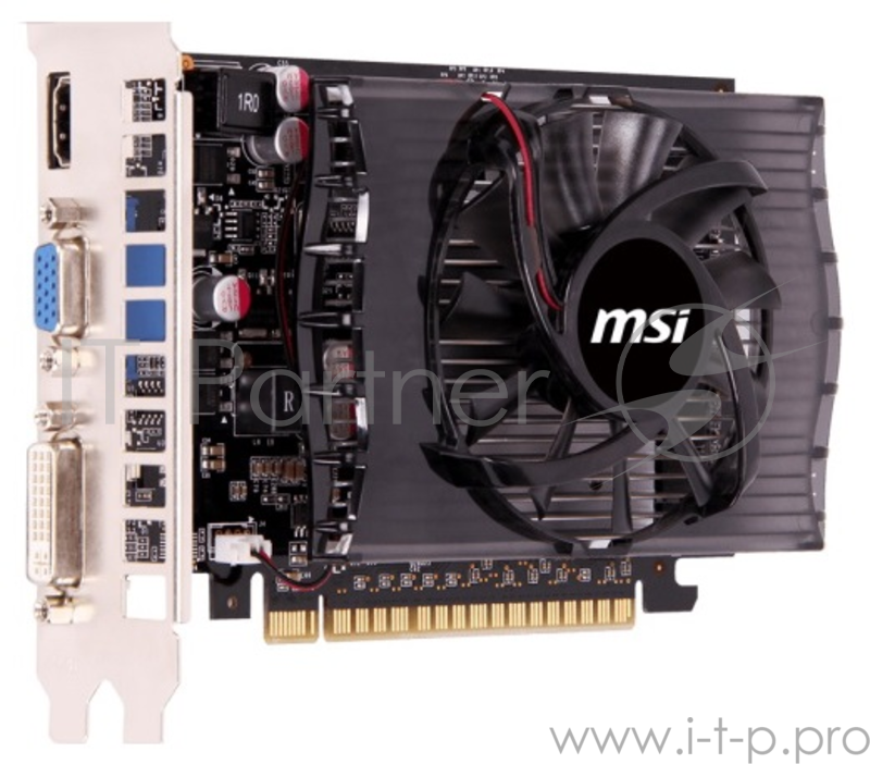 Видеокарта MSI N730-2GD3 (V2.0) RTL GT730, 2GB, DDR3, 128bit, DVI, HDMI, D-Sub, PCI-E
