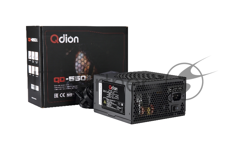 Блок питания 550Вт Power Supply FSP QDION ATX 550W, 120mm, 5xSATA, 1xPCI-E, APFC, 80+, Retail