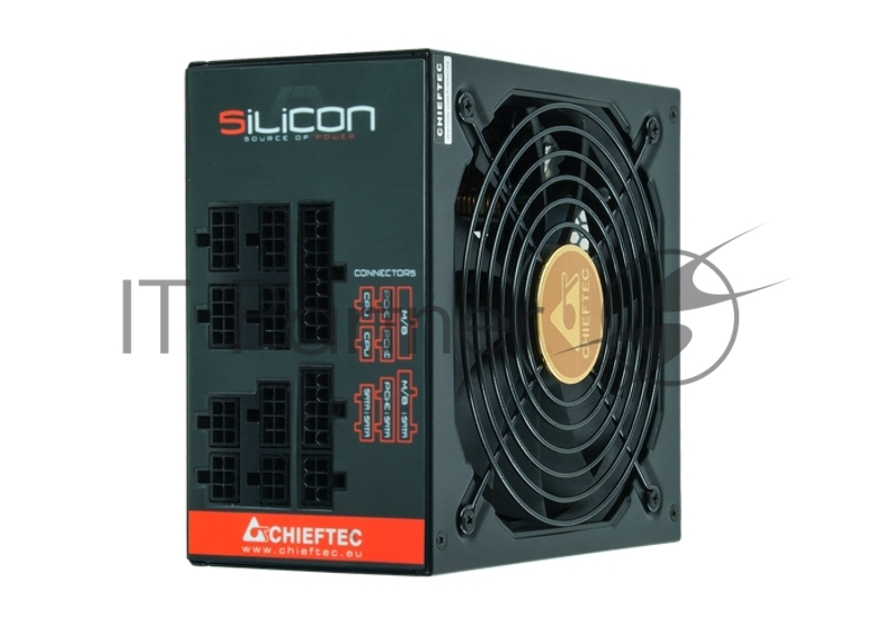Блок питания Chieftec Silicon SLC-650C (ATX 2.3, 650W, 80 PLUS BRONZE, Active PFC, 140mm fan, Full Cable Management) Retail