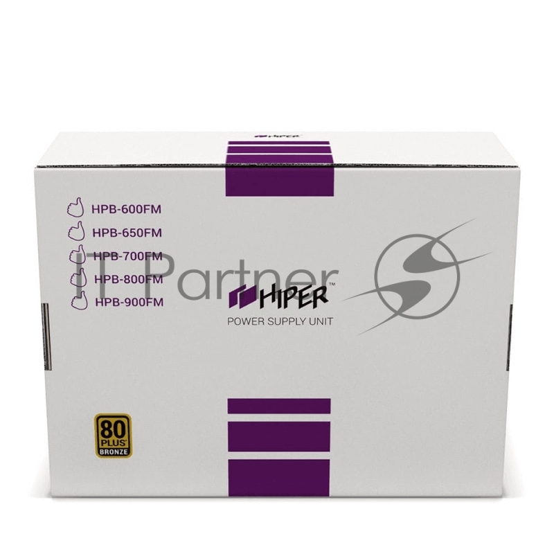 Блок питания HIPER HPB-700FM APFC 80PLUS Bronze Full-modular 700W Box