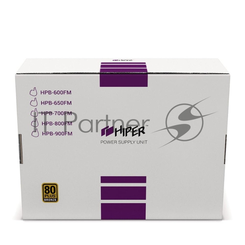 Блок питания HIPER HPB-700FM APFC 80PLUS Bronze Full-modular 700W Box