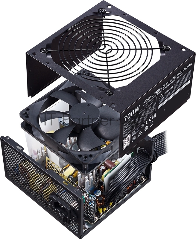 Блок питания Cooler Master MWE White, 700W, ATX, 120mm, 6xSATA, 4xPCI-E(6+2), APFC, 80+ White MPE-7001-ACABW-EU