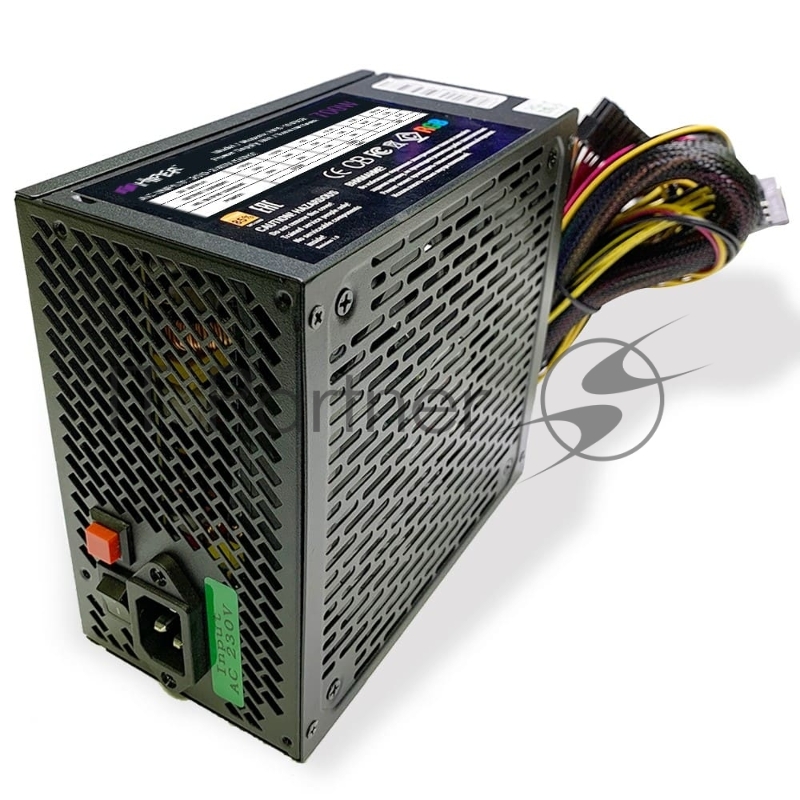 Блок питания HIPER HPB-700RGB (ATX 2.31, 700W, ActivePFC, RGB 140mm fan, Black) BOX