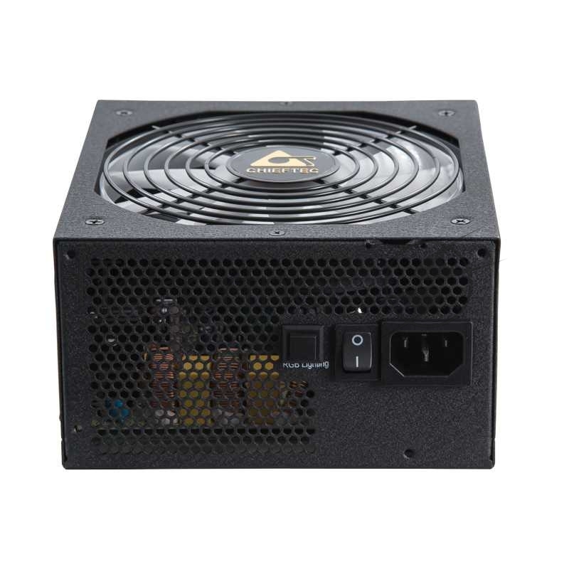 Блок питания Chieftec Photon Gold GDP-650C-RGB (ATX 2.3, 650W, >90 efficiency, Active PFC, ARGB Rainbow 140mm fan, Cable Management) Retail