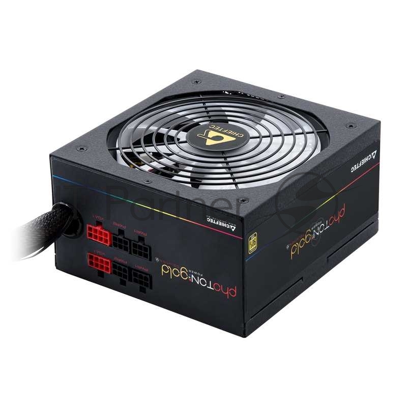 Блок питания Chieftec Photon Gold GDP-650C-RGB (ATX 2.3, 650W, >90 efficiency, Active PFC, ARGB Rainbow 140mm fan, Cable Management) Retail