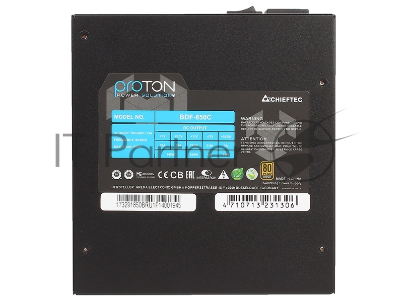 Блок питания Chieftec 850W Retail BDF-850C