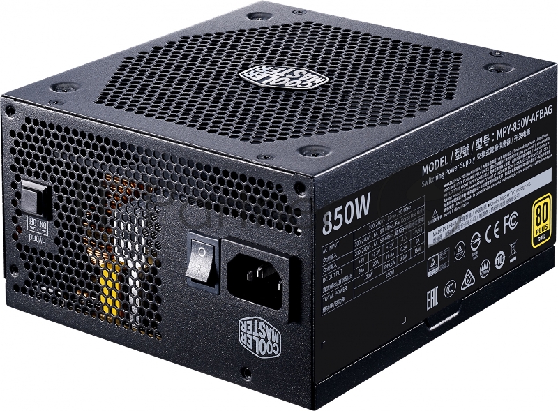 Блок питания Cooler Master V850 Gold V2, 850W, ATX, 135mm, Fully Modular, APFC, 80+ Gold