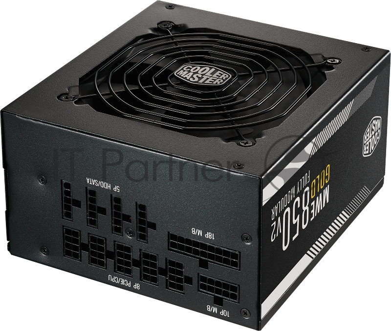 Блок питания Cooler Master MWE Gold 850 V2, 850W, ATX, 120mm, 24pin, 12xSATA, 4xPCI-E(6+2), APFC, 80+ Gold