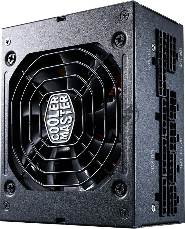 Блок питания Power Supply Cooler Master V850 SFX Gold, 850W, SFX, 92mm, 24pin, 8xSATA, 4xPCI-E(6+2), APFC, 80+ Gold, white