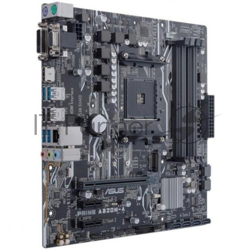 Материнская плата Asus PRIME A320M-A Soc-AM4 AMD A320 4xDDR4 mATX AC`97 8ch(7.1) GbLAN RAID+VGA+DVI+HDMI