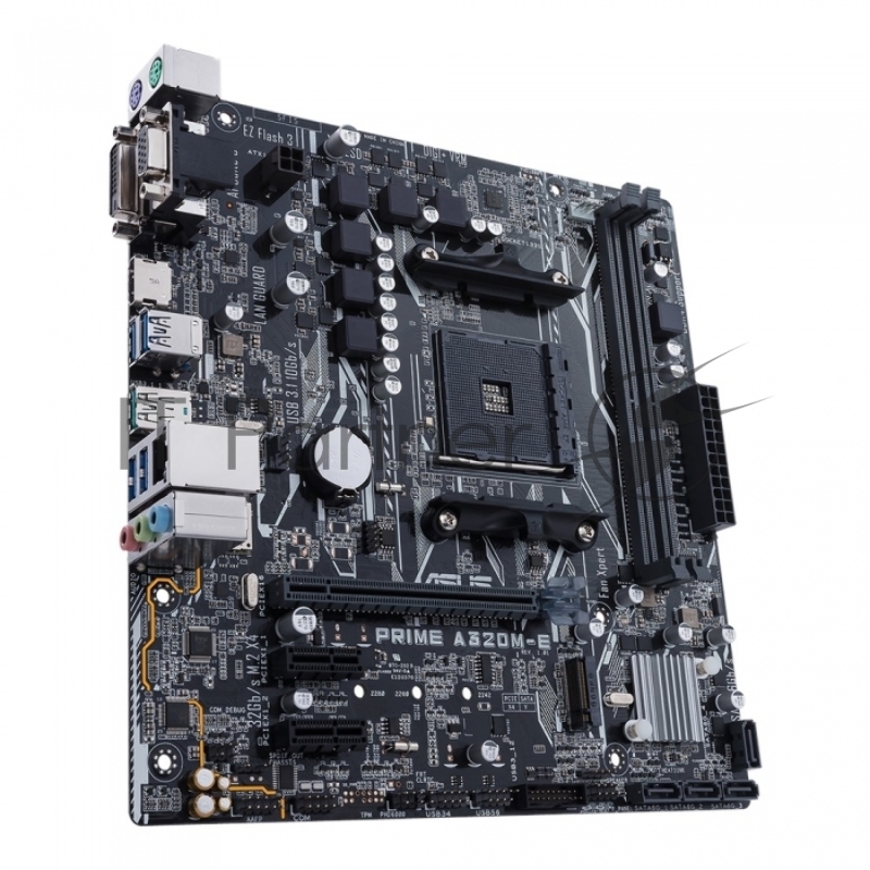 Материнская плата ASUS PRIME A320M-E <AM4, AMD A320, 2*DDR4, 1xPCIe x16, 2xPCIe x1, SATA3, D-SUB, HDMI, 5xUSB 3.1, Lan, mATX, Retail