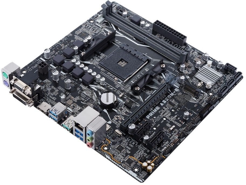 Материнская плата ASUS PRIME A320M-E <AM4, AMD A320, 2*DDR4, 1xPCIe x16, 2xPCIe x1, SATA3, D-SUB, HDMI, 5xUSB 3.1, Lan, mATX, Retail