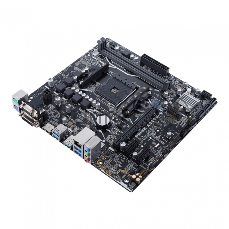 Материнская плата ASUS PRIME A320M-E <AM4, AMD A320, 2*DDR4, 1xPCIe x16, 2xPCIe x1, SATA3, D-SUB, HDMI, 5xUSB 3.1, Lan, mATX, Retail