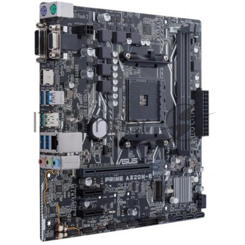 Материнская плата ASUS PRIME A320M-E <AM4, AMD A320, 2*DDR4, 1xPCIe x16, 2xPCIe x1, SATA3, D-SUB, HDMI, 5xUSB 3.1, Lan, mATX, Retail