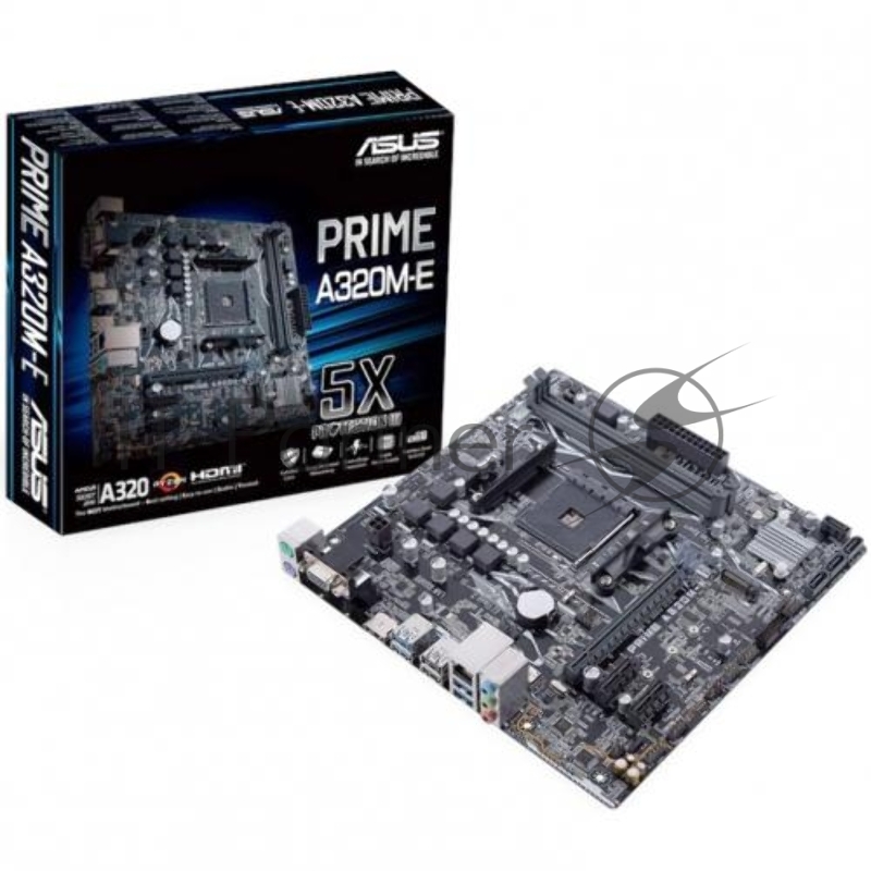 Материнская плата ASUS PRIME A320M-E <AM4, AMD A320, 2*DDR4, 1xPCIe x16, 2xPCIe x1, SATA3, D-SUB, HDMI, 5xUSB 3.1, Lan, mATX, Retail