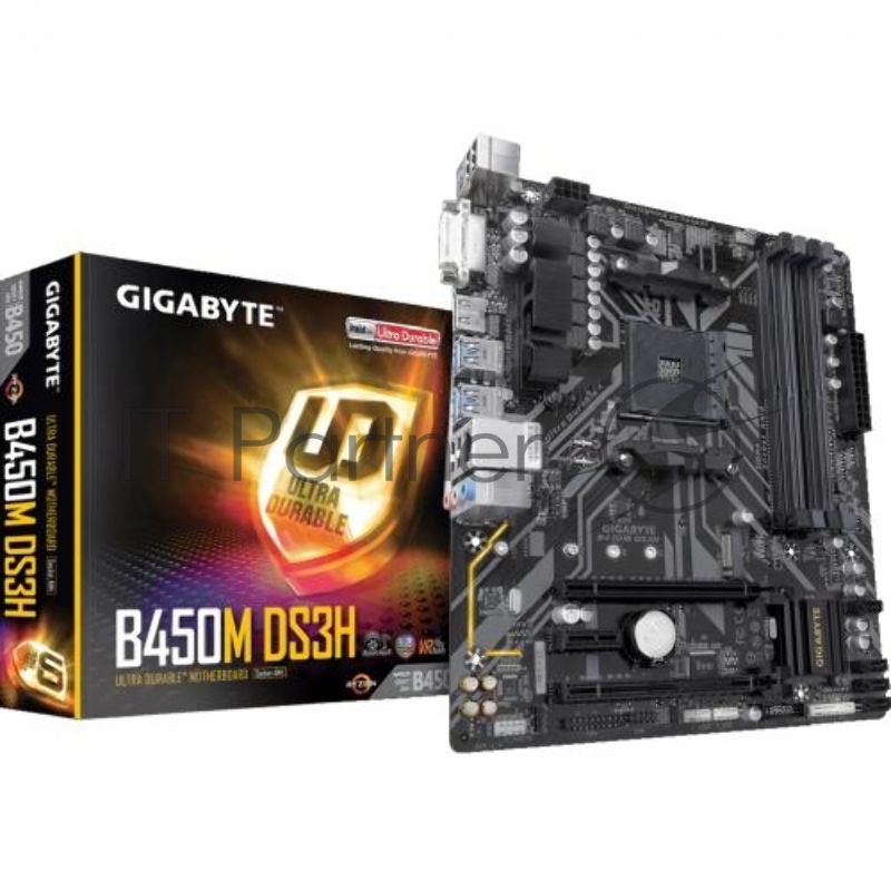 Материнская плата Gigabyte AMD B450 SAM4 MATX B450M DS3H