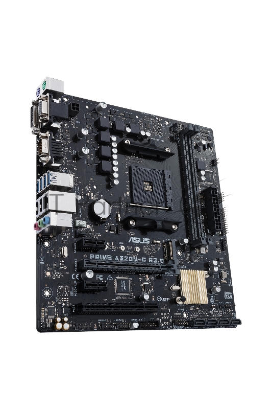 Материнская плата Asus PRIME A320M-C R2.0 Soc-AM4 AMD A320 2xDDR4 mATX AC`97 8ch(7.1) GbLAN RAID+VGA+DVI+HDMI