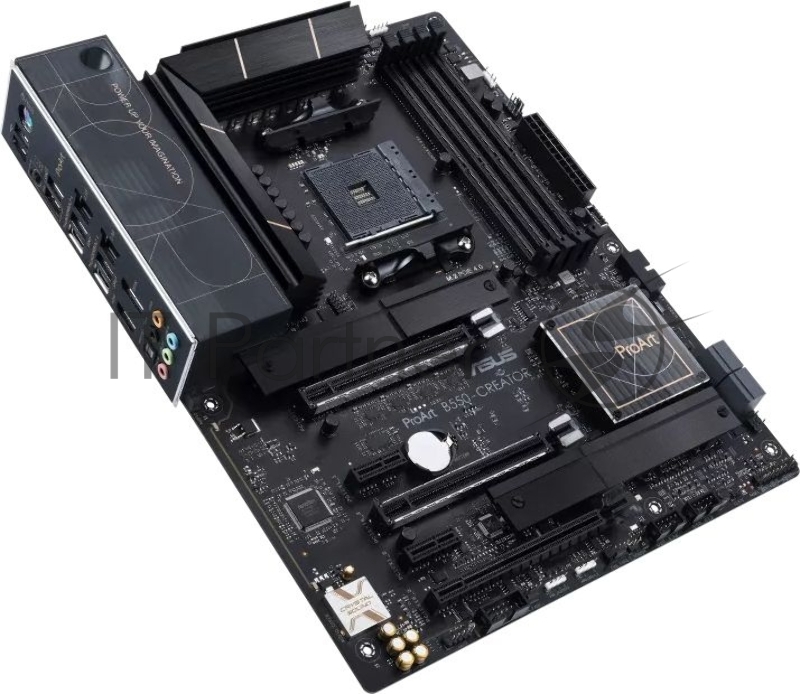 Материнская плата ASUS PROART B550-CREATOR, Socket AM4, B550, 4*DDR4, DP+HDMI, SATA3 + RAID, Audio, Gb LAN, USB 3.1*8, USB 2.0*4, COM*1 header (w/o cable), mATX 90MB17L0-M0EAY0