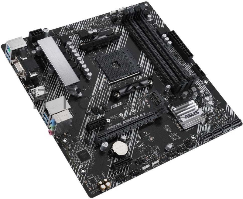 Материнская плата ASUS PRIME A520M-A II, Socket AM4, A520, 4*DDR4, D-Sub+DP+HDMI, SATA3 + RAID, Audio, Gb LAN, USB 3.2*5, USB 2.0*4, COM*1 header (w/o cable), mATX 90MB17H0-M0EAY0