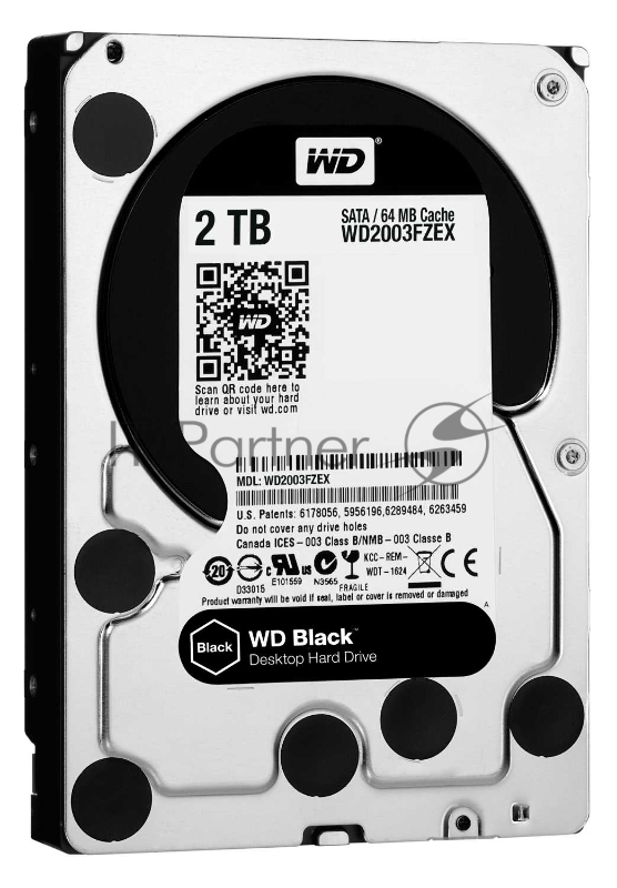 Жесткий диск Western Digital Original SATA-III 2Tb WD2003FZEX Black (7200rpm) 64Mb 3.5