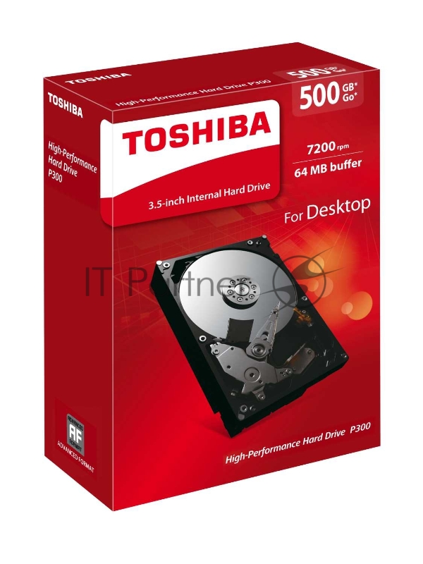 Жесткий диск Toshiba SATA-III 500Gb HDWD105UZSVA P300 (7200rpm) 64Mb 3.5