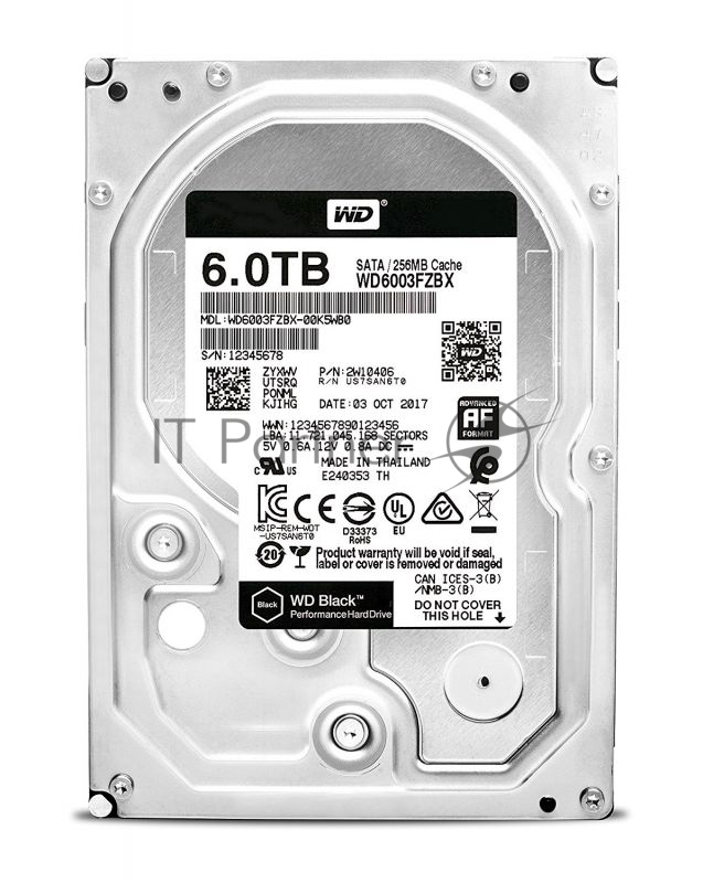 Жесткий диск WD Black™ WD6003FZBX 6ТБ 3,5 7200RPM 256MB (SATA III) 3.5