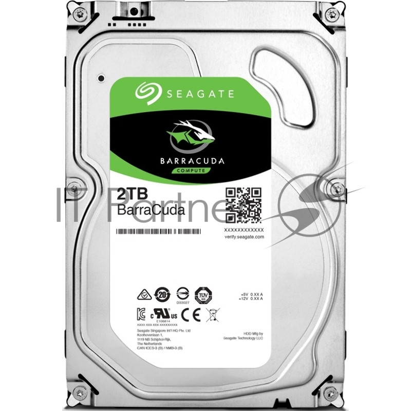 Жесткий диск SEAGATE Barracuda SATA 2TB 7200RPM 6GB/S 256MB ST2000DM008